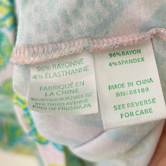 Lilly Pulitzer Karlie Wrap Romper in Urchin Pink Vitamin Sea Size Small - Picture 6 of 8